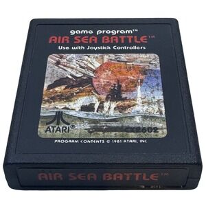 Atari 2600 Air Sea Battle Game Cartridge 1981 Tested‎ Works Vintage